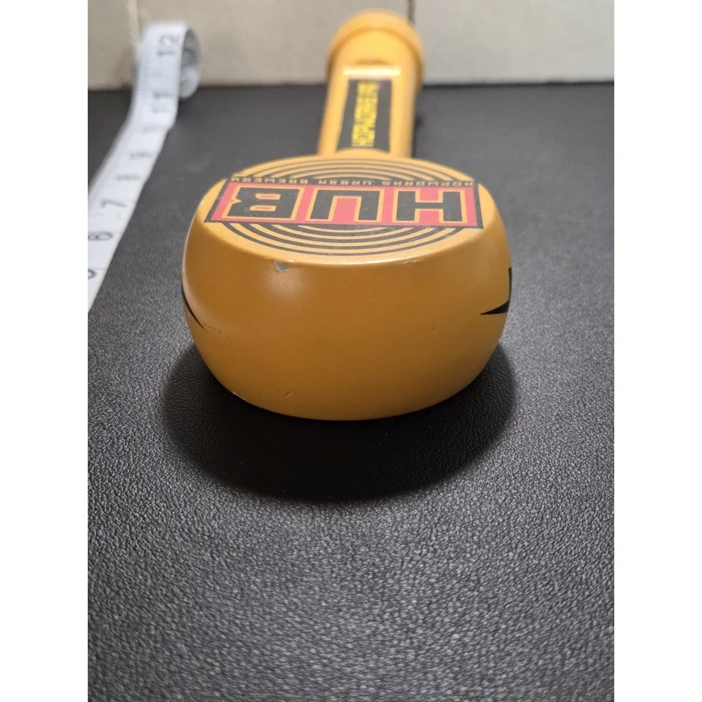 HUB Hopworks Urban Brewery IPA Beer Tap Handle Yellow Sustainable Portland OR
